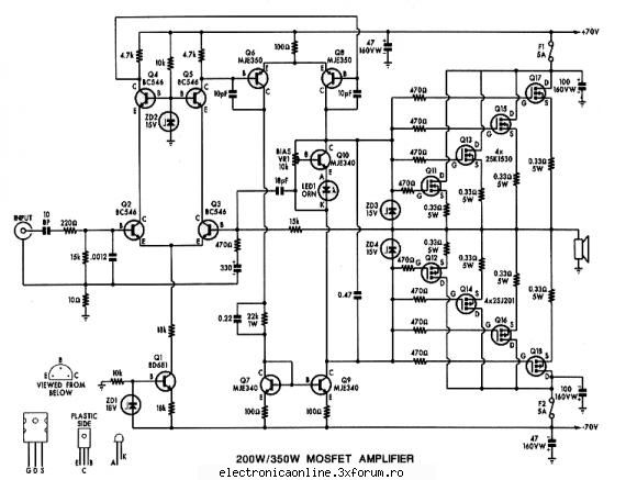 mosfet audio mosfet schematic diagram