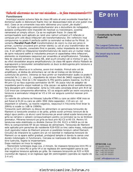 tuburi comentarii descrierea